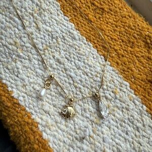 Made by Mary Coastal Sliding Charm Necklace 18” Adjustable